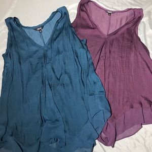 Vera Wang Silk Tank Top Bundle of Two